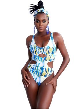 Keva J Hibiscus Cut Out One Piece